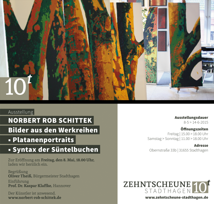 Ausstellung der Werkreihen 'Platanenportraits' und 'Syntax der Süntelbuchen'
